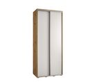 Armoire Davos 1 à Portes Coulissantes 235,2/120/45 2 Portes (artisan/blanc/argent)