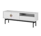 Meuble TV Avec Tiroir 154 Cm Stoon Blanc