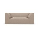 Canapé "ruby", 2 Places, Beige Foncé, Tissu Structurel