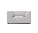 Fauteuil "ruby", 1 Place, Gris Clair, Tissu Structurel