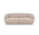 Canapé "miley", 2 Places, Beige, Tissu Chenille