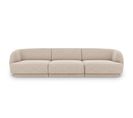 Canapé "miley", 3 Places, Beige, Tissu Chenille