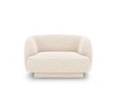 Fauteuil "miley", 1 Place, Beige Clair, Tissu Chenille