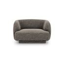 Fauteuil "miley", 1 Place, Gris, Tissu Chenille