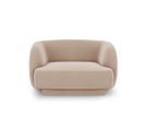 Fauteuil "miley", 1 Place, Cappuccino, Velours