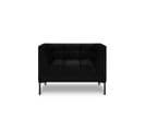 Fauteuil "karoo", 1 Place, Noir, Velours