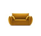 Fauteuil "kaelle", 1 Place, Jaune, Velours