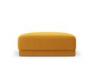 Pouf "miley", 1 Place, Jaune, Velours