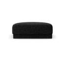 Pouf "miley", 1 Place, Noir, Tissu Chenille