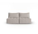 Canapé Modulable "mike", 3 Places, Gris Clair, Tissu Structurel