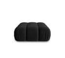 Pouf "bellis", 1 Place, Noir, Velours