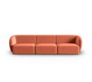 Canapé Modulable "shane", 3 Places, Corail, Velours