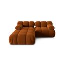 Canapé Modulable "bellis", 3 Places, Terracotta, Velours