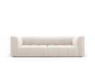 Canapé Modulable "serena", 3 Places, Beige Clair, Velours