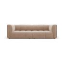 Canapé Modulable "serena", 3 Places, Beige, Velours