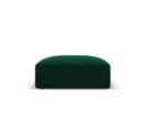 Pouf "tyra", 1 Place, Vert Bouteille, Velours