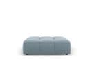 Pouf "serena", 1 Place, Bleu Clair, Velours