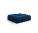 Pouf "serena", 1 Place, Bleu Roi, Velours