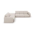 Canapé D'angle Gauche "molino", 6 Places, Beige, Tissu Structurel