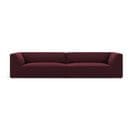 Canapé Modulable "ruby", 4 Places, Bordeaux, Imitation Cuir