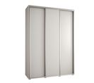 Armoire Davos 1 à Portes Coulissantes 235,2/180/45 3 Portes (blanc/blanc/argent)