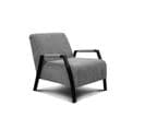 Fauteuil Fixe Tissu Gris - Kobe