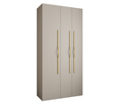 Armoire 3 Portes Como 2 - 120x40x245.5 Cm (cachemire/or)