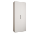 Armoire 2 Portes Como 4 - 100x50x245.5 Cm (blanc/noir)