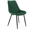 1 Pièce Chaise Matelassée De Salle à Manger En Velours Sj.0488 Vert Bouteille