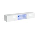 Meuble TV LED Design "switch Iii" 180cm Blanc