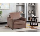 Fauteuil NICARAGUA tissu Gobi marron 04