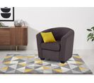 Fauteuil cabriolet THEO tissu Crown marron