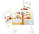 Table Et 2 Chaises Enfant Hiboux