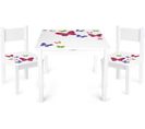 Table 'yeti' Et 2 Chaises Enfant Papillons