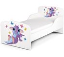 Moderne Lit D'enfant Toddler En Bois Avec Un Matelas Charmant Dragon