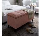 Banc coffre JAPP 3  velours trinity rose