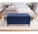 Banc coffre JAPP 3  velours trinity navy