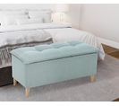 Banc coffre JAPP 3 tissu malmo aqua