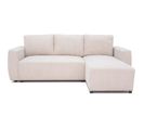 Canapé D'angle Convertible Réversible 3/4 Places Pharell - Beige - L 230x P 155 X H 7195 Cm