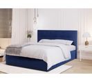 Lit coffre 160x200 cm JAPP 3 velours trinity navy