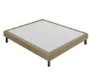 Sommier 120x190 Tapissier Déco Couleur Taupe Resistant Jusqu'à 120 Kg Par Personne