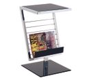 Table D'appoint En En Tube D'acier Coloris Noir, Dim : L36 X P30 X H60 Cm