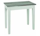 Table D'appoint En Mdf Coloris Blanc-maritimo-pin, Dim : L46 X P30 X H52 Cm