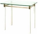 Table D'appoint En Tube D'acier Coloris Blanc-doré, L60 X P50 X H54 Cm