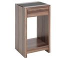 Table Console En Mdf Coloris Noyer, L42 X P40 X H74 Cm