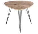 Table D'appoint En Mdf Coloris Marron - Dim : L 69 X L 54 X H 60 Cm