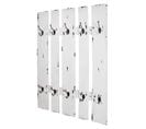 Garderobe Murale Coloris Blanc - Dim : L 65 X P 9 X H 100 Cm