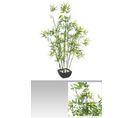 Plante Artificielle "Bambou" en dacron+pe+terracotta - Dim : H 122 cm