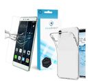 Verre Trempé Pour Asus Zenfone 4 Selfie Pro Zd552kl 5.5"+ Coque Transparente Souple Silicone