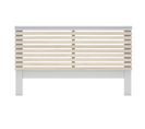 Tête De Lit En Pin Et Mdf Coloris Blanc, Chêne - Longueur 146 X Profondeur 5 X Hauteur 100 Cm